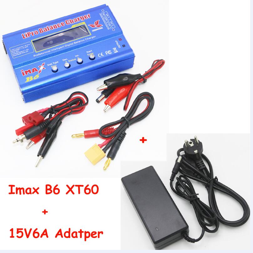 iMAX B6 80W 6A Battery Charger Lipo NiMh Li-ion Ni-Cd Digital RC Balance Charger Discharger + 15v 6A Power Adapter+Charge Cable | Caffeine Airsoft