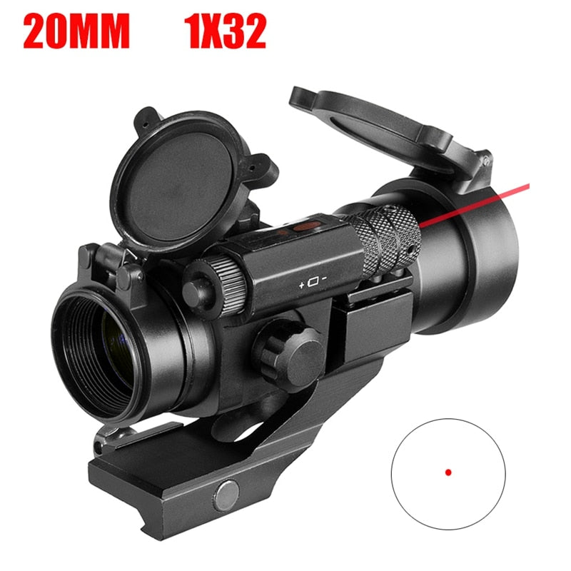 11mm 20mm Green/Red Dot Reflex Sight Holographic Scope Tactical Rifle Mount  Rail