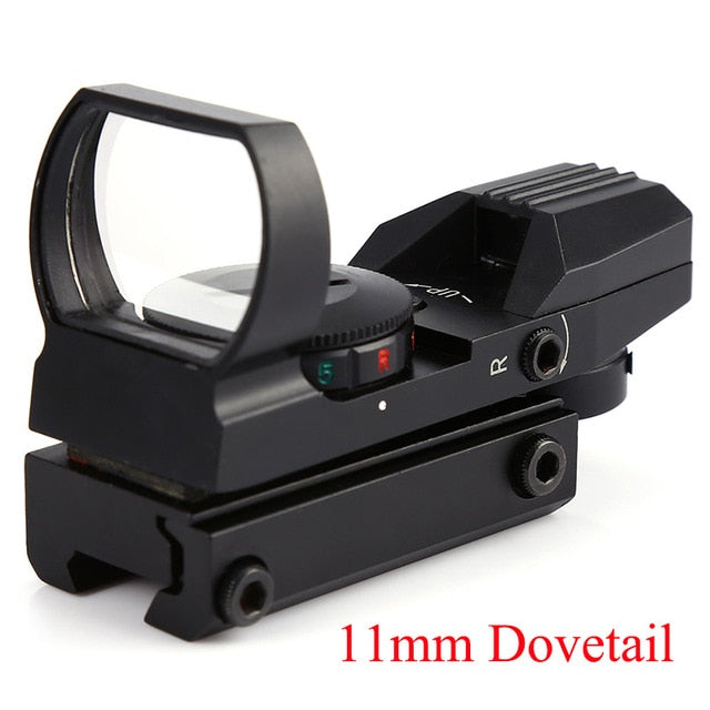 Red Dot Scope 11mm / 20mm Dovetail Riflescope Reflex Optics Sight For Hunting Rifle Gun Airsoft Tactical Sniper