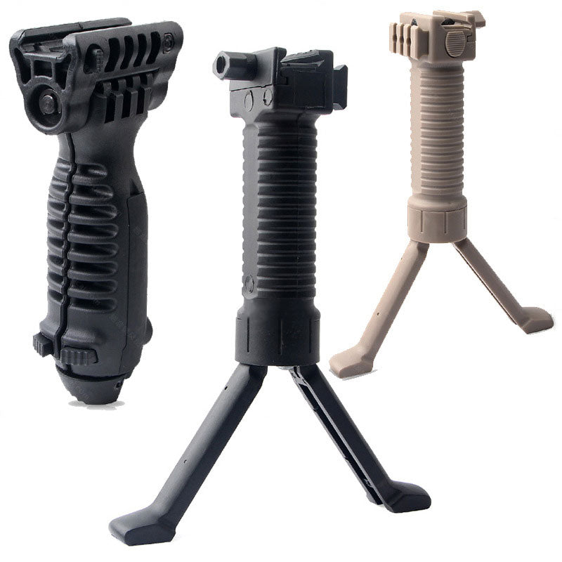 Nylon Grip Bipod Paintball Airsoft Bracket 20mm Rail Adapter Swing Head Mount Tactical Rifle Rack Assist Hunting Accessories