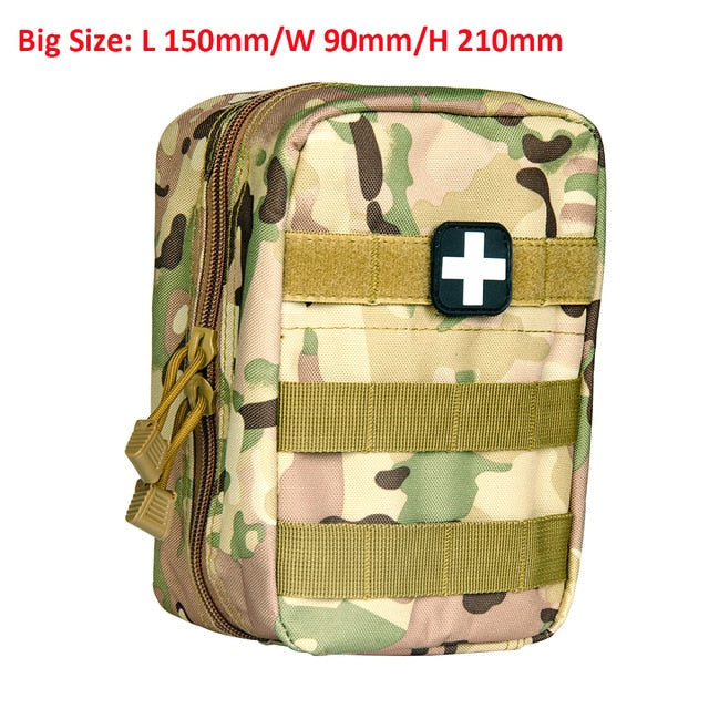 1000D Nylon Outdoor Military Tactical Bag EDC Molle Tool Zipper Waist Accessories Durable Belt Comouflage Pouch Hunting Airsoft